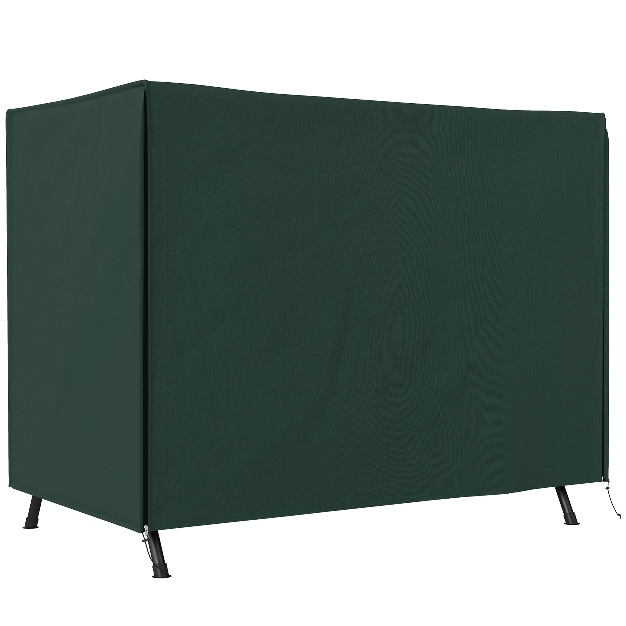 Outsunny 205 x 124cm Three-Seater Swing Chair Protective Cover Deep Green