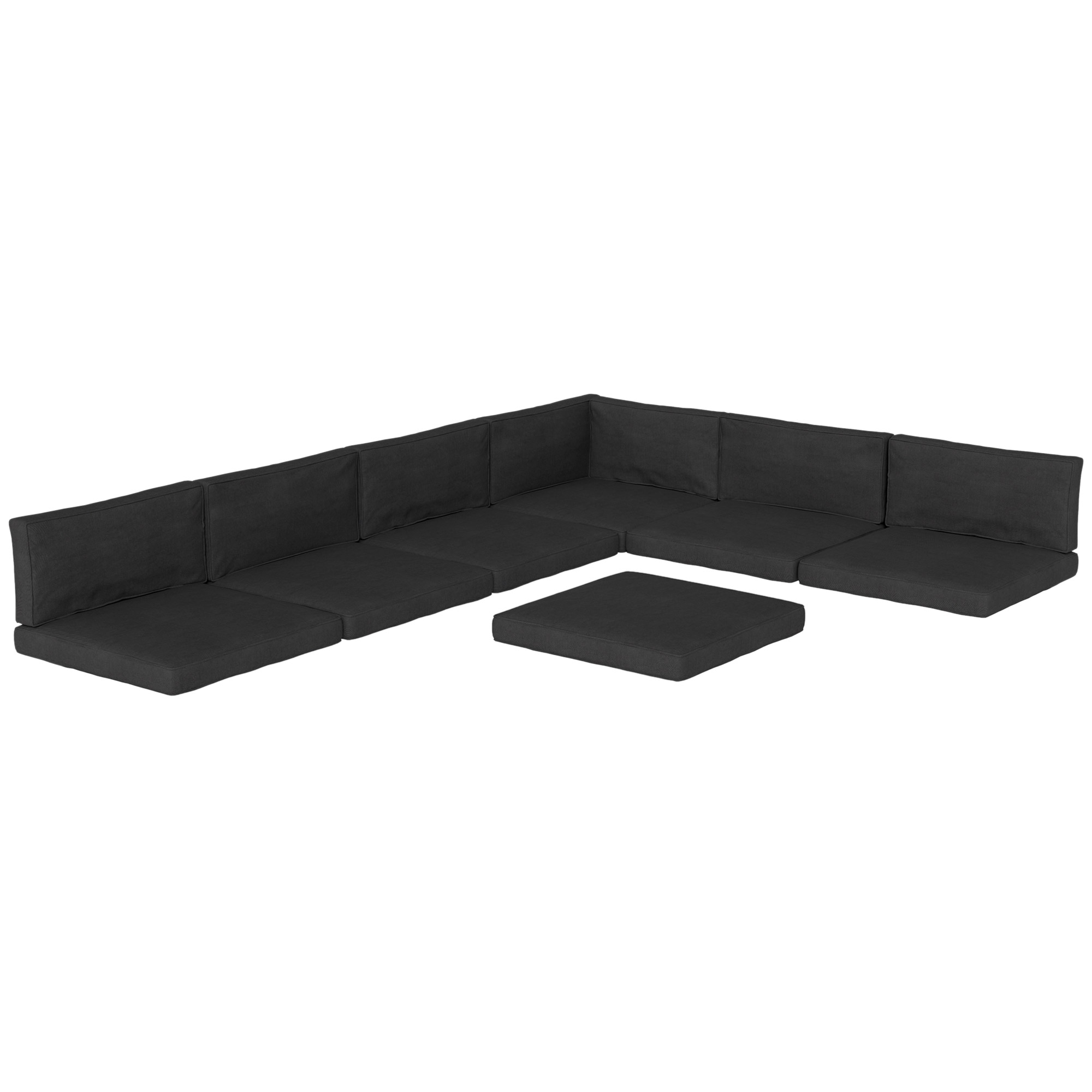 Outsunny 14-piece Dining Set Cushions - Black