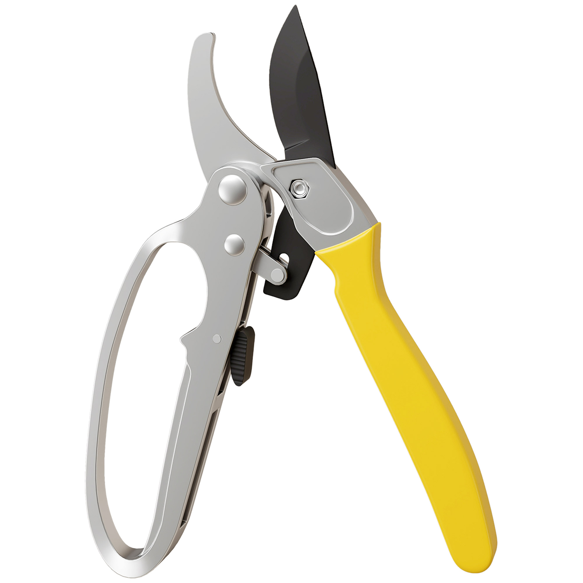 Outsunny 8" Garden Secateurs, Pruning Shears Heavy Duty with Sharp SK5 Blade, Bypass Pruners with Safety Lock and Non-Slip Handles, Lightweight & Ergonomic, Pruning Scissors for Precise Cutti