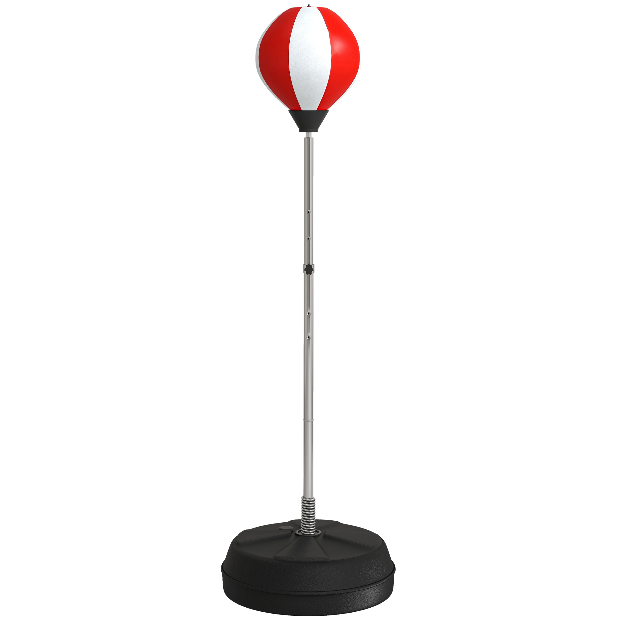 HOMCOM Punching Bag with Stand Boxing Bag Set with Adjustable Height, Red
